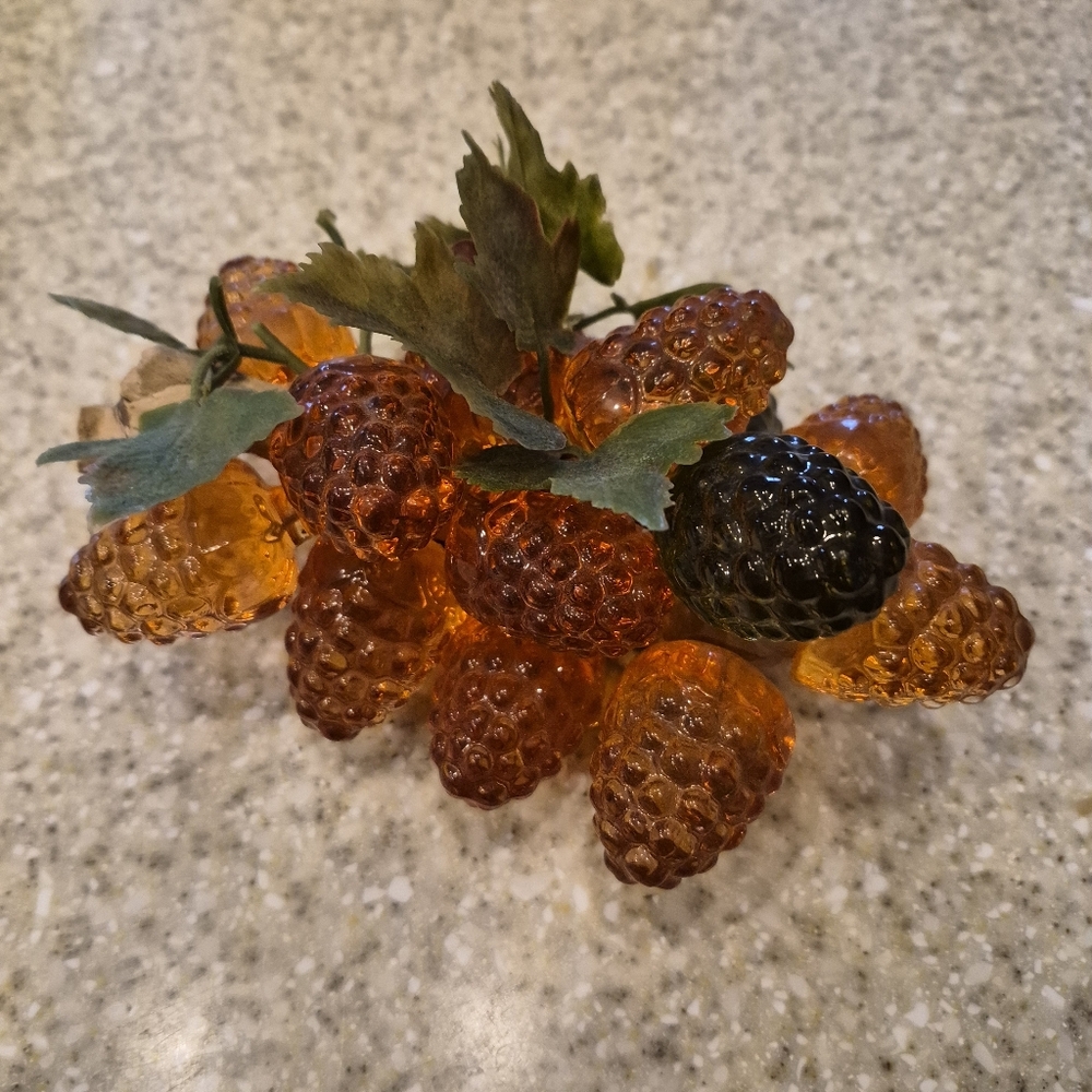 Vintage Mid Century 60s Vintage Lucite Raspberry Cluster